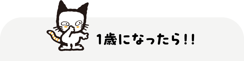 1歳になったら!!