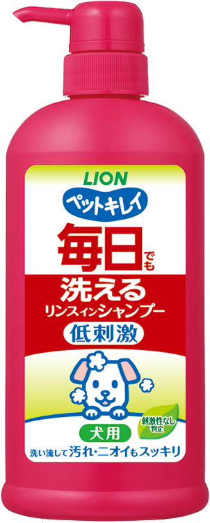 毎日でも洗える リンスインシャンプー 犬用／ポンプ